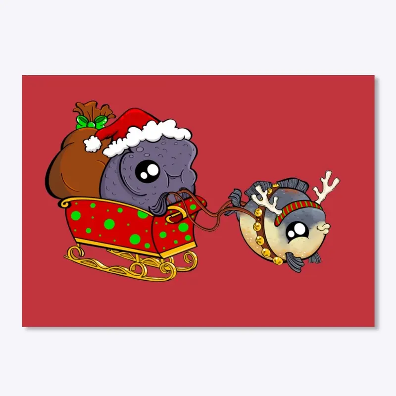 Santa Bubba and Reindeer Dumpy - No Text