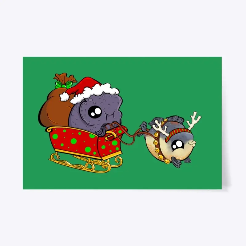 Santa Bubba and Reindeer Dumpy - No Text